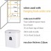 Hanging Waste Bin Container with Slide Lid Kitchen Trash Can for Cabinet, Car, Bathroom